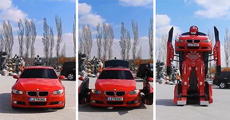 Un ingénieur turc vient de créer une BMW Transformer que l’on peut vraiment conduire !