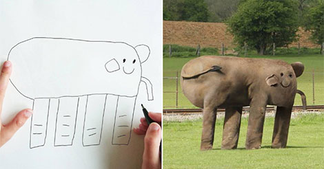 Un papa rend réel les dessins de son fils de 6 ans